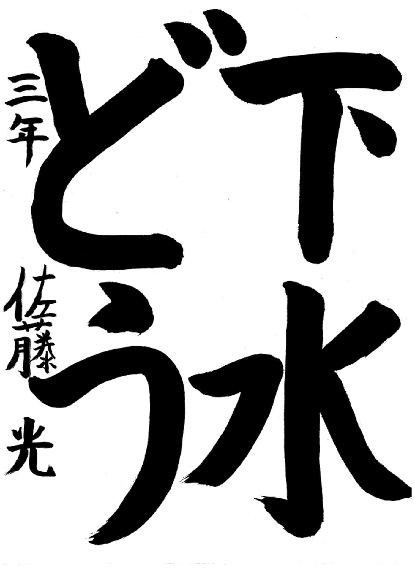高井小学校3年 佐藤 光 (さとう こう)