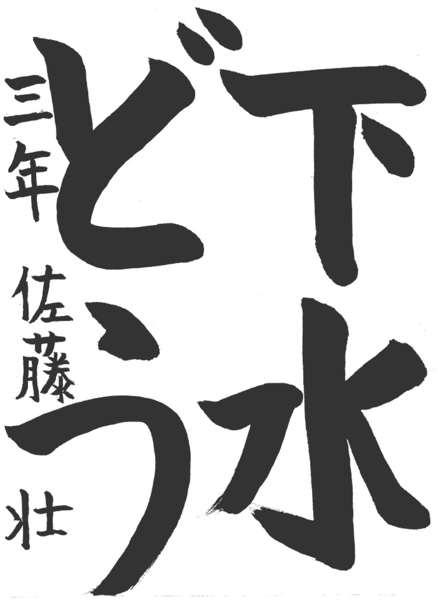 高井小学校3年 佐藤 壮 (さとう そう)